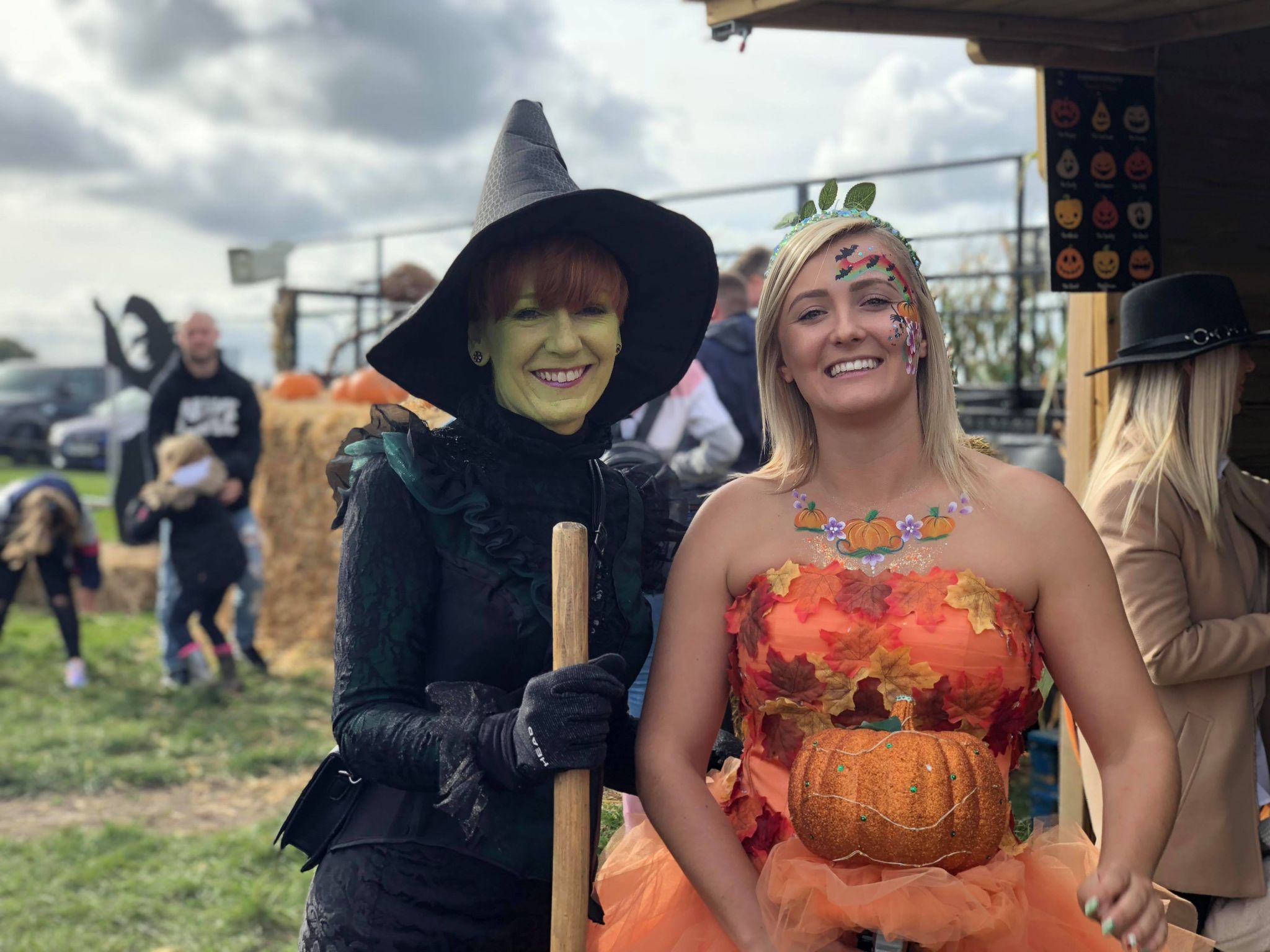Witch and Pumpkin Princess at Farmer Copleys