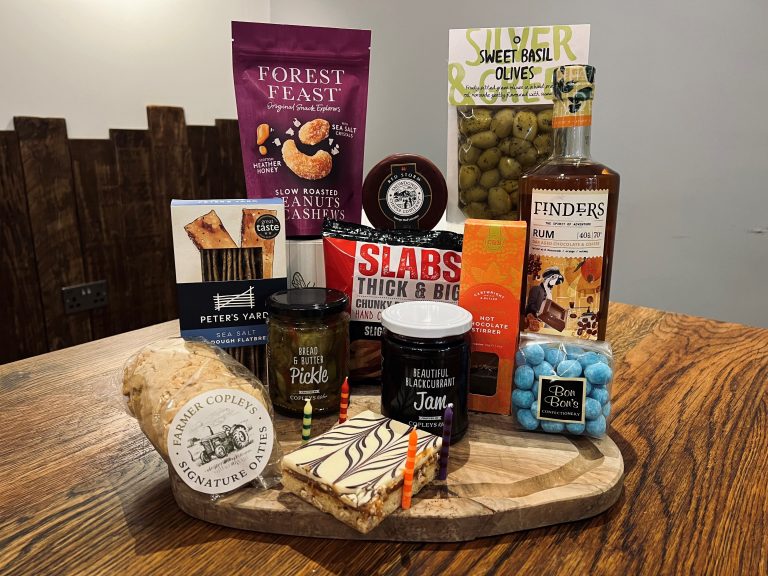 Products included in the Birthday Rum Hamper