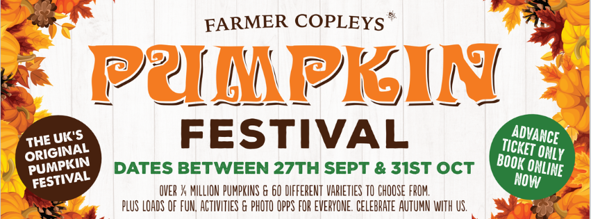 pumpkin picking at Farmer Copleys yorkshire